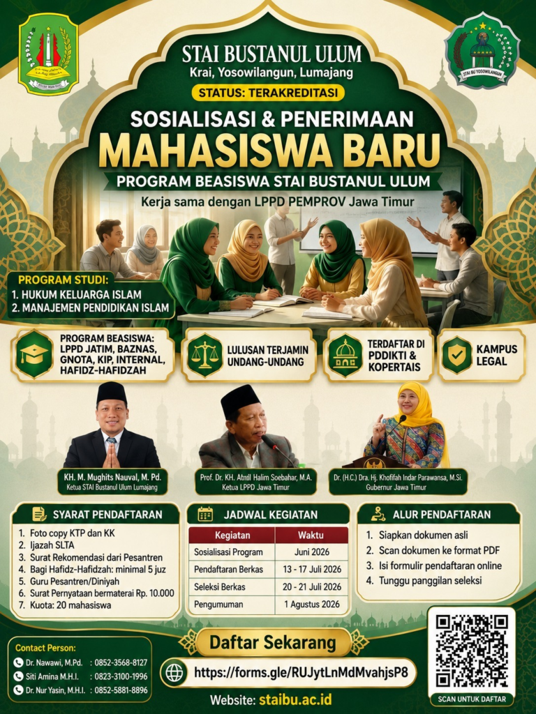 STAIBU Lumajang dan LPPD Jatim Hadirkan Beasiswa Khusus Madin & Hafidz